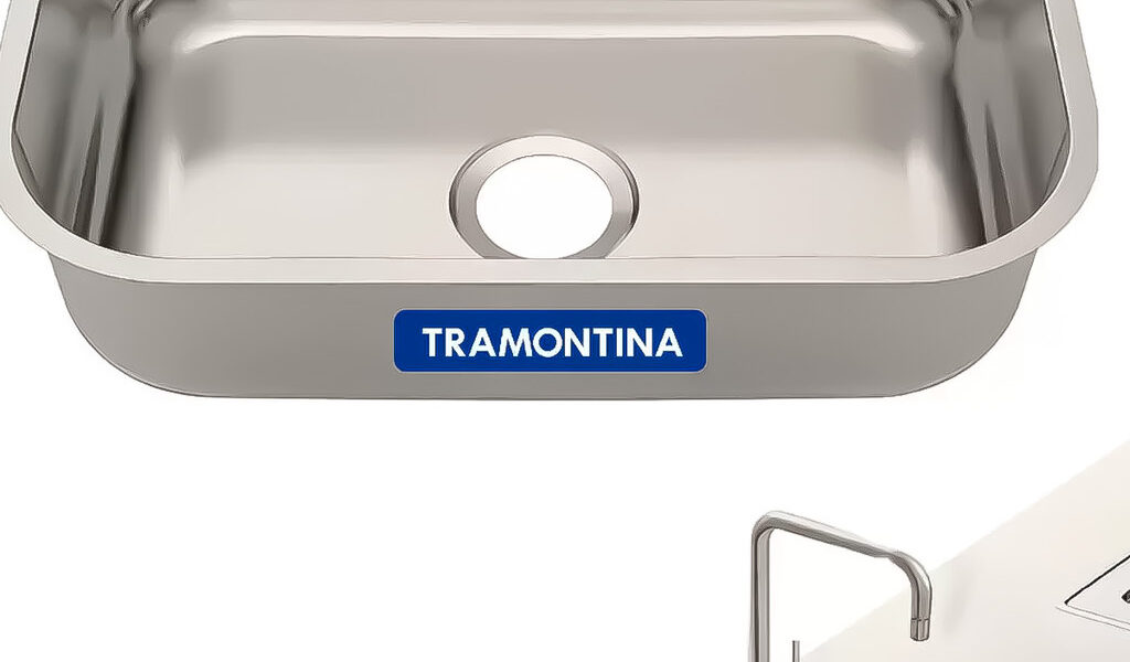 Cuba De Aço Inox Retangular Basic 47x30x14,5cm 18 Litros Tramontina Original