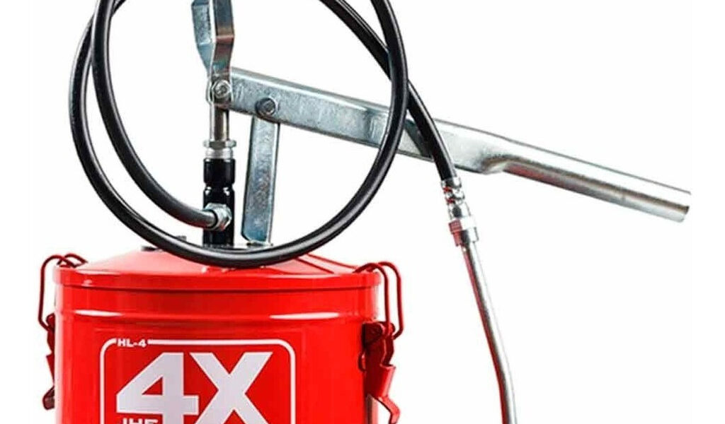 Engraxadeira Graxeira Manual 4 Kg Bomba De Graxa JHF4X Oficina Caminhão Trator Máquina Hydronlubz