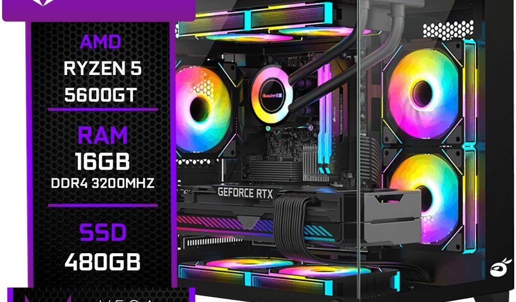 PC Gamer Ninja Trigger, AMD Ryzen 5 5600GT, 16GB DDR4, SSD 480GB