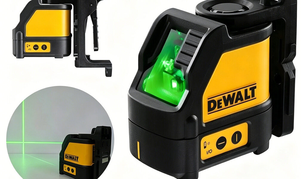 Green Line Laser Nível 2 Linhas Cruzadas Feixe De Com Suporte