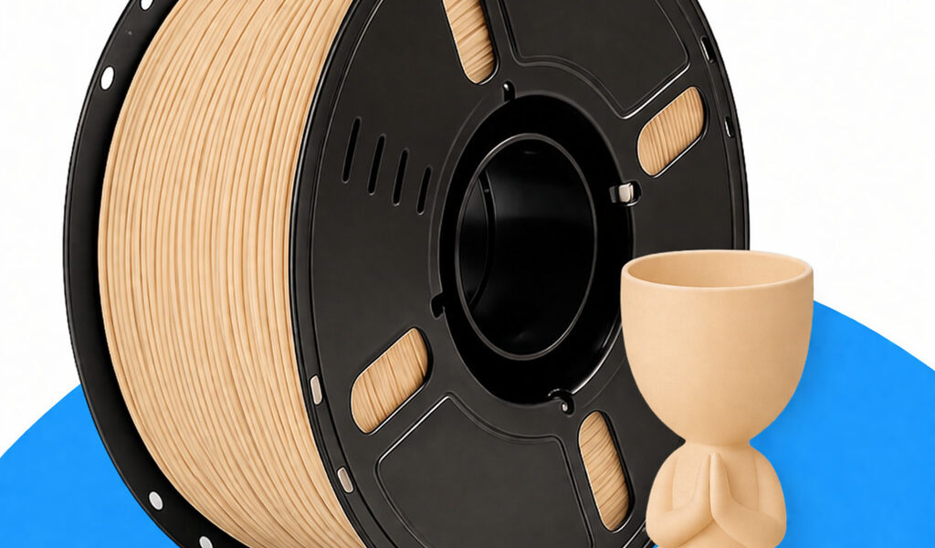 Filamento PLA Bege 1kg 1.75mm para Impressora 3D Impressão de Alta Qualidade