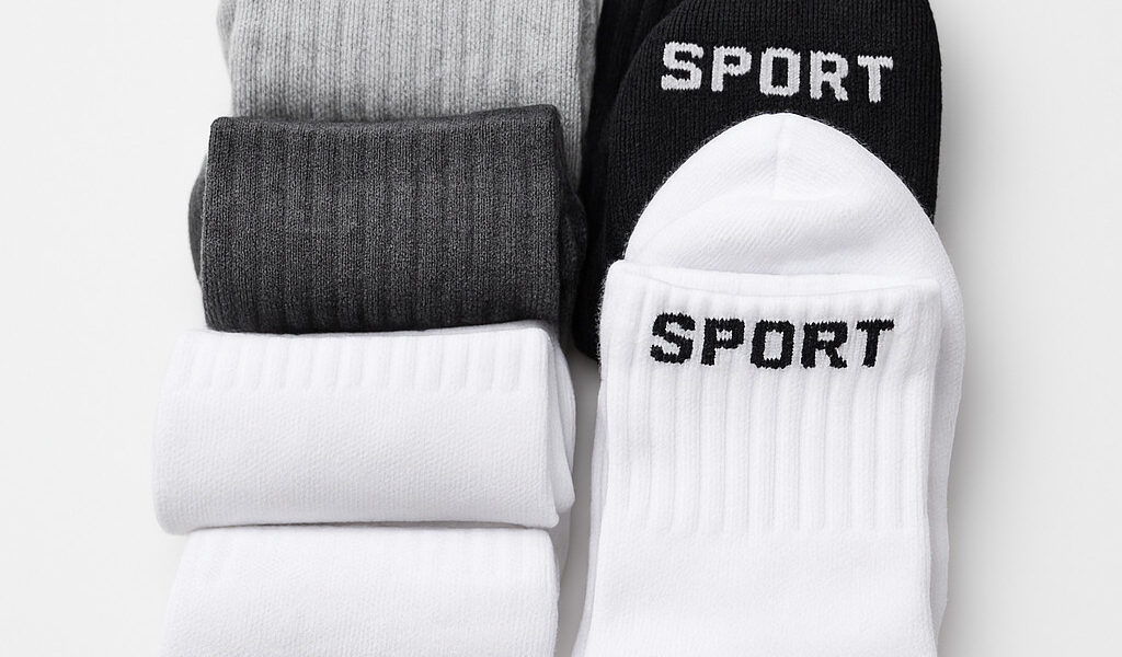 12 Pares de Meias Cano Alto Algodão Unissex 37-44（meia Sport--001）