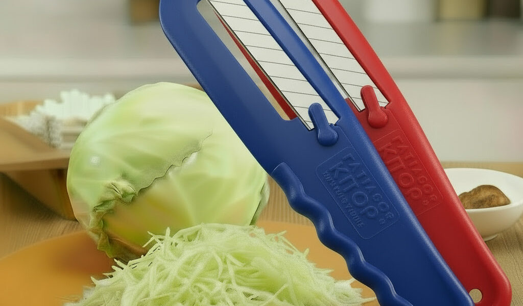 Kit 2 Fatiadores para Couve e Legumes Fácil de Usar