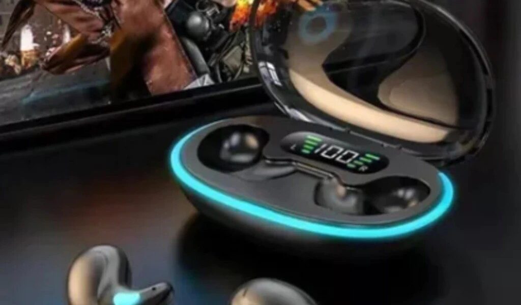 X55 Fones De Ouvido TWS Sleep Sem Fio Bluetooth Display Led HIFI Som Estéreo Fone À Prova D'água Com Cancelame