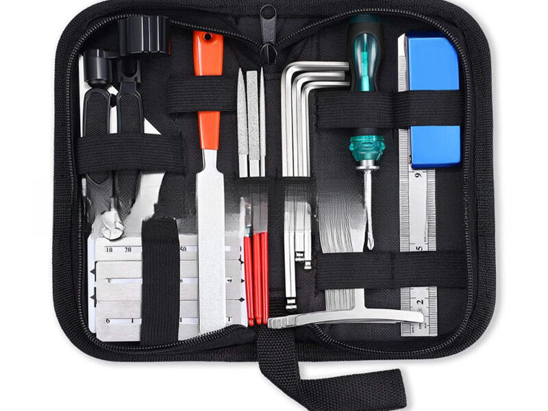 Conjunto de ferramentas de reparo de guitarra 25 em 1
