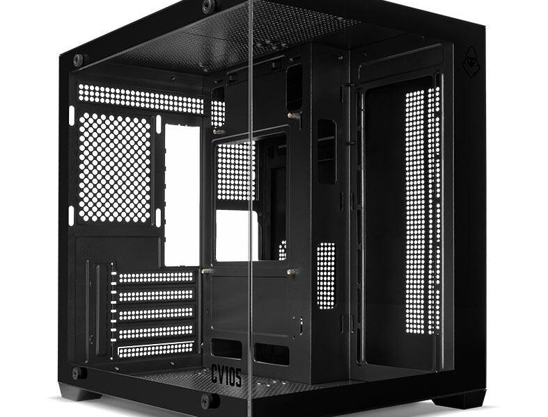 Gabinete Gamer Mancer CV105, Mini-Tower, Lateral de Vidro, Preto, MCR-CV105-BK