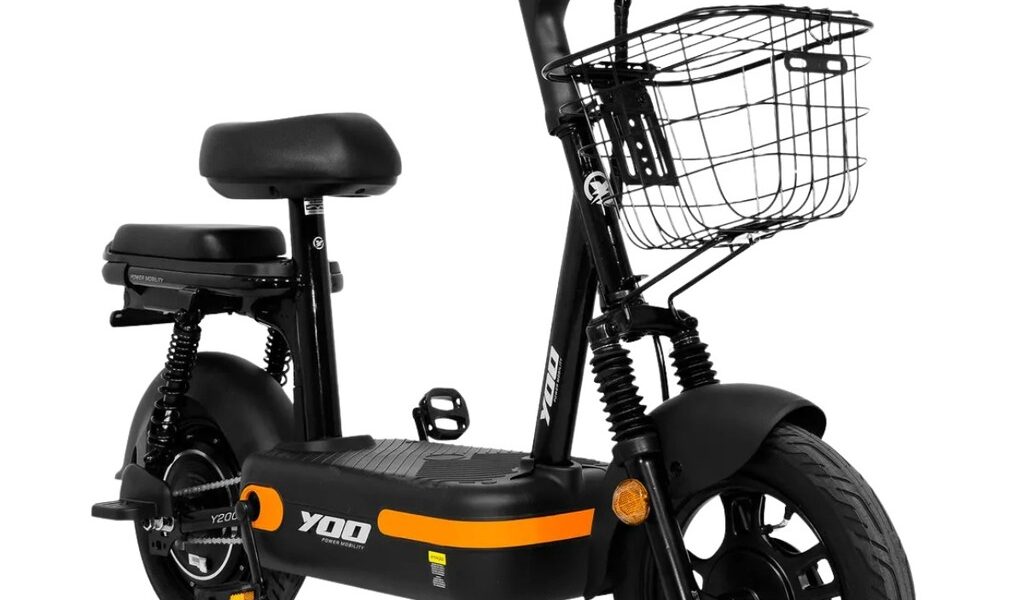 Bicicleta Elétrica Yoo Y-200 aro 14 Scooter 350w Farol Led