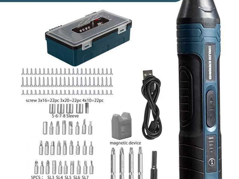 Chave de Fenda Esmerilhadeira Elétrica de Ajuste de Torque 3.6V Multi-funções para Desmontagem Parafuso E broca MT327