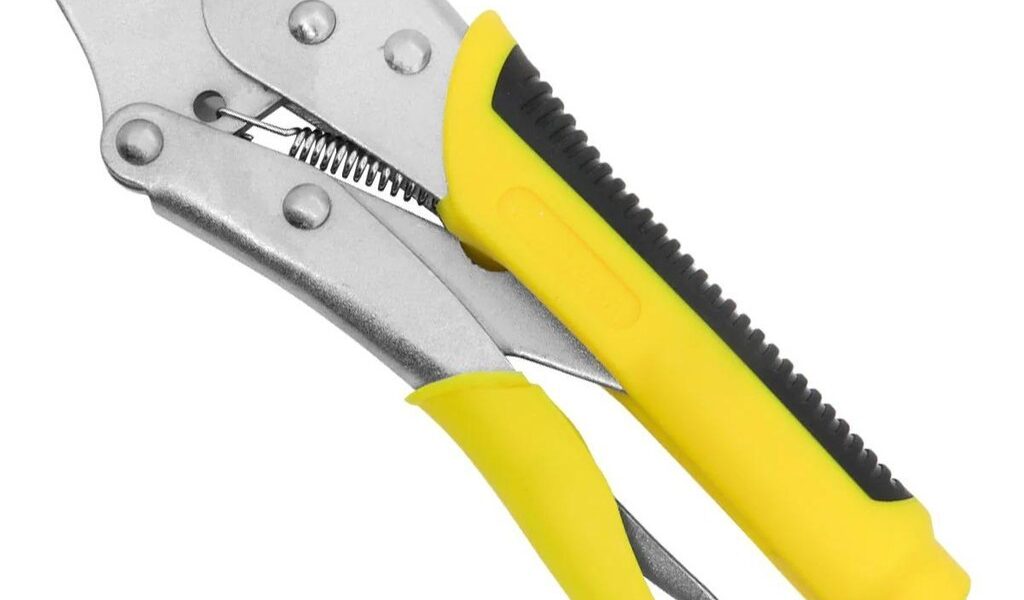 Alicate de Pressão 10'' Curvo Aço Carbono Cabo Borracha Tradestar