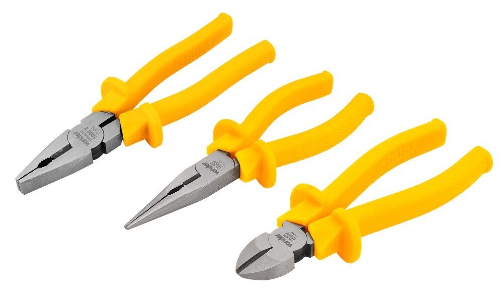 Jogo Alicates Universal Corte Bico 1000V 3 Peças Vonder