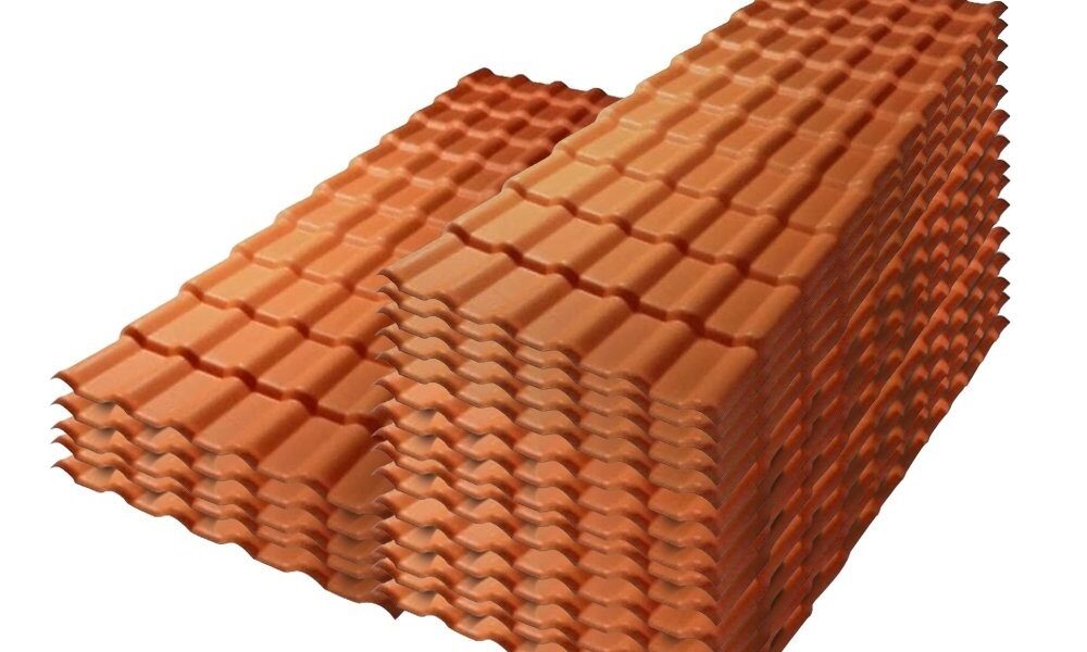 Kit com 20 telhas PVC Plan Precon 2,42x0,88m