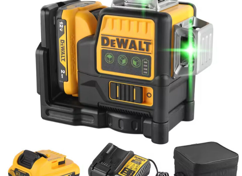 Nível de Laser Verde 360° • Três Lados Verticais • Precisão ±3 mm • Ferramenta Profissional para Construção e Acabamento