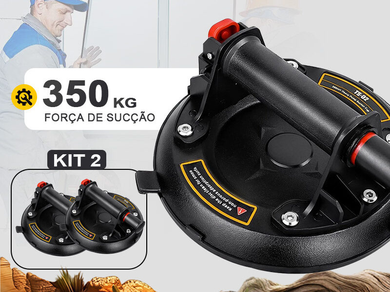 Ventosa Sucção 350kg Vacuo Profissional Para Vidro Marmore Ventosa Profissional