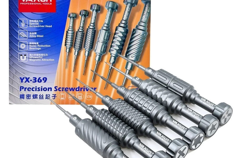 Chave De Fenda Profissional Kit 6 Em 1 De Alta Precisão Magnética Yaxun Yx-369