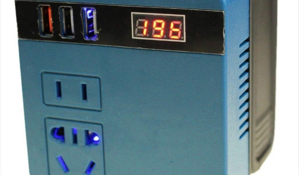 Inversor Portátil Para Bateria De Lítio , Ferramenta De Operação Externa 220V AC/5V DC/20V