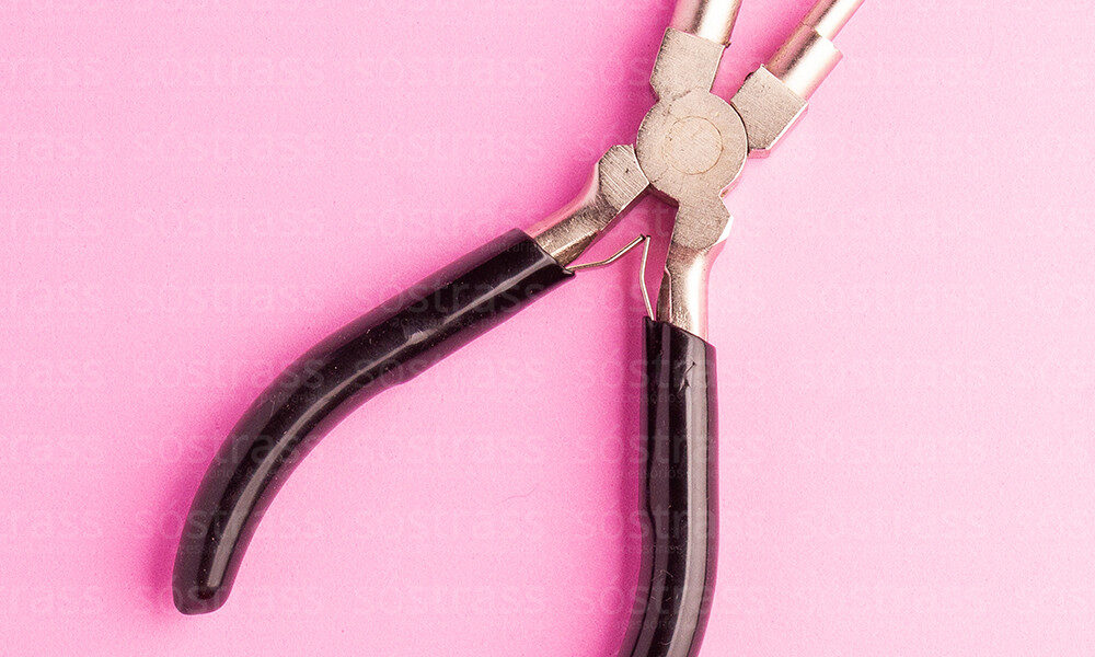 Alicate Em Aço Inox 6 Em 1 Enrolamento De Arame Bico Redondo