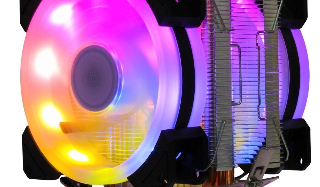 Cpu Cooler Processador 1200 1366 1700 2011 1150 1151 1155 FM2+/AM3+ Fan Duplo Rgb Intel/amd