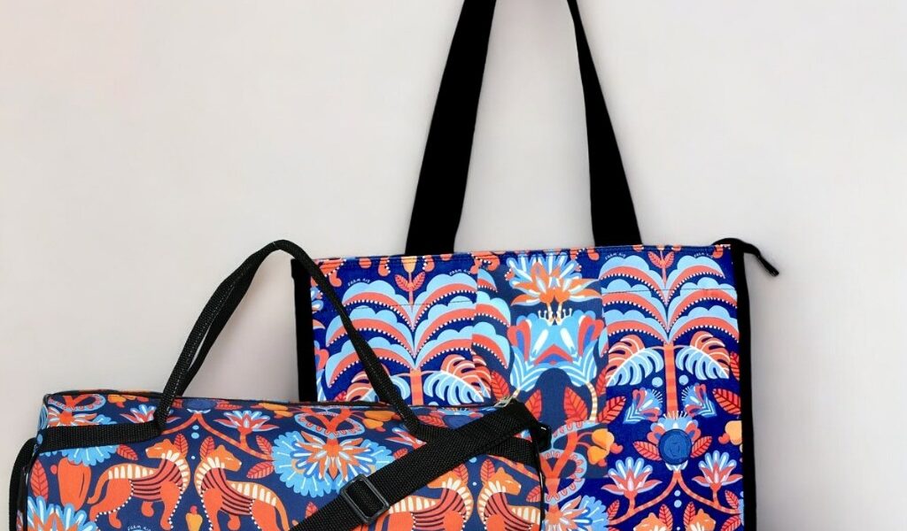Kit Viagem Mala + Sacola Grande + Necessaire Verão Viagem praia piscina Férias Envio Imediato