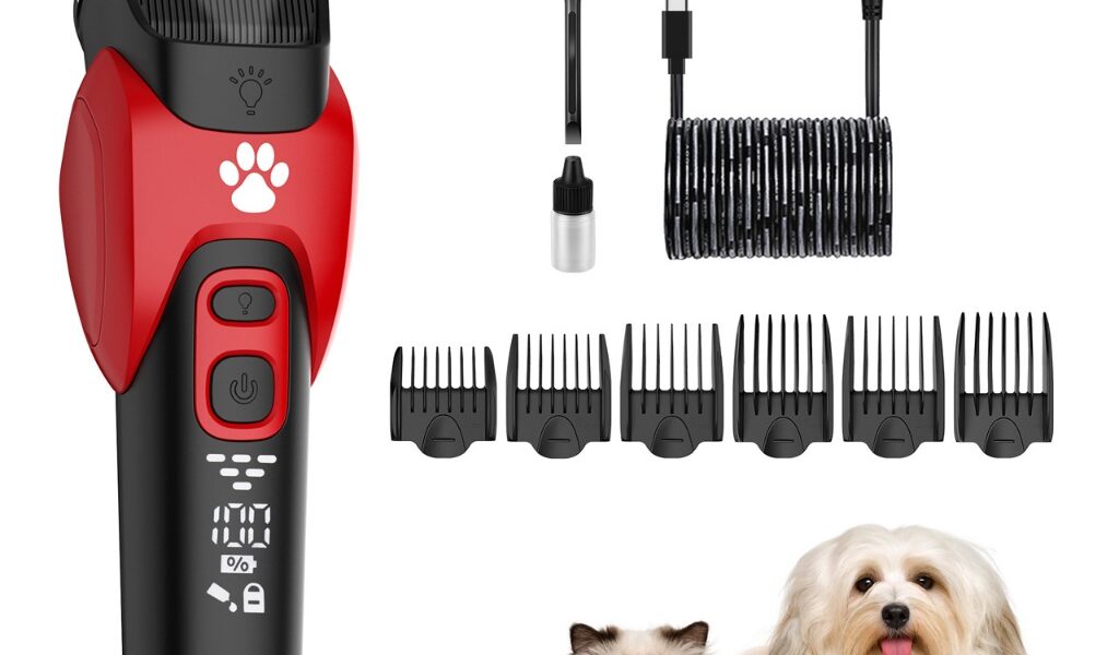 Máquina Pet de Tosar Carochos E Gatos Profissional Sem Fio Hatteker SK-1821