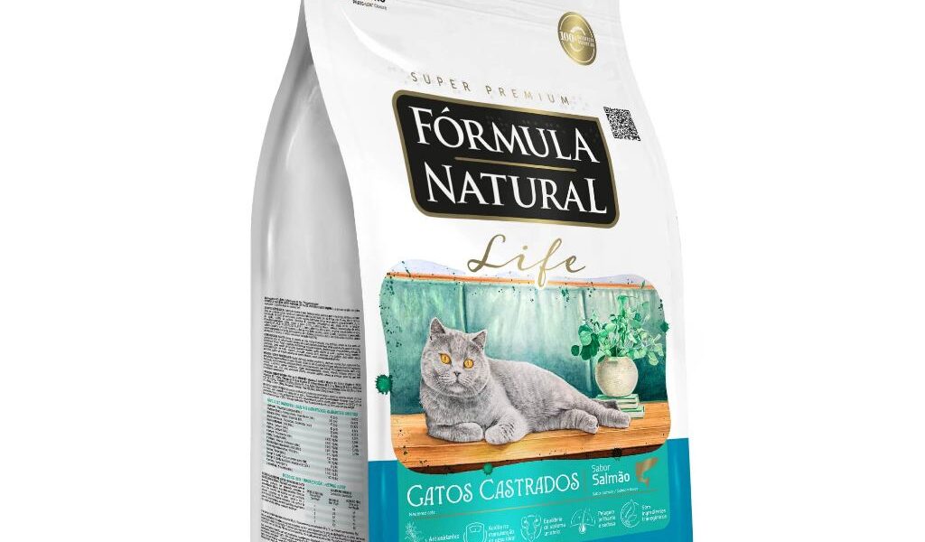 Ração Fórmula Natural Life Gatos Castrados Sabor Salmão 10,1kg Adimax