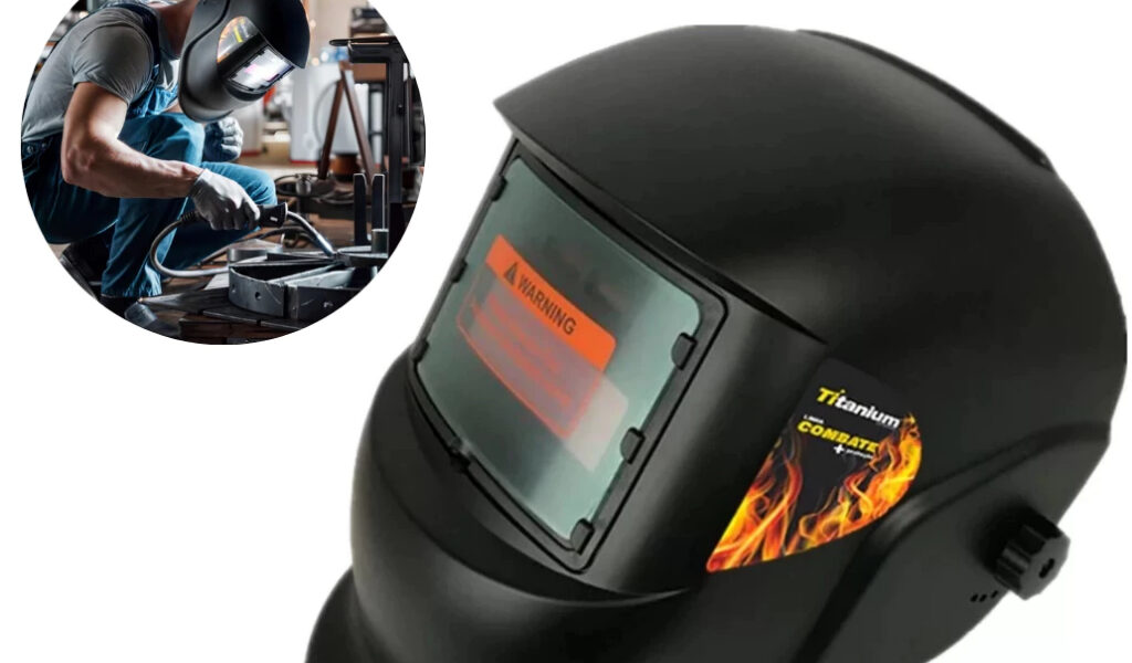 Máscara De Solda #11 Titanium Automática Escurecimento Automático New Capacete Profissional