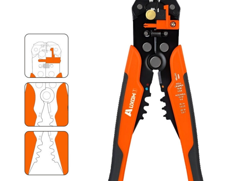 Alicate Automático Decapador Crimpador Eletricista Descacador Fios Decapador Fio Automático 5 Em 1-AUXOM Alicate