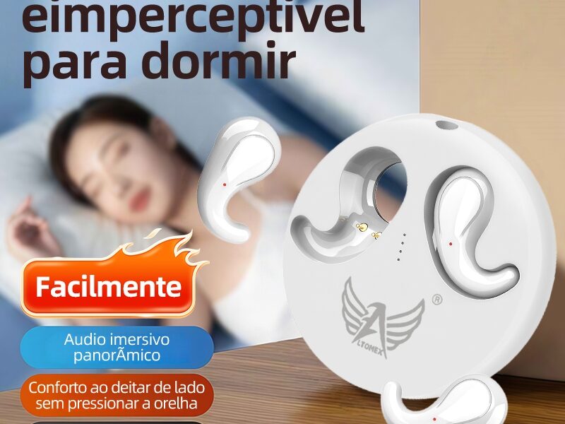 Fones Bluetooth para Dormir rapido bem Invisível no Ouvido com Cancelamento de Ruído​ escondido Fones de ouvido bebê fio