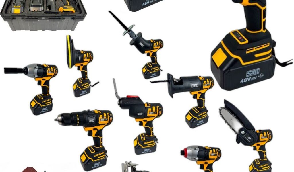 Kit De Ferramentas 10 Em 1 A Bateria 48V Multifunção Chave De Impacto, Furadeira ENVIO IMEDIATO