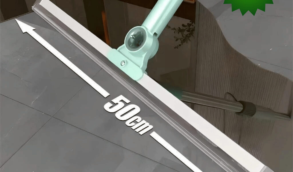 Rodo de Silicone Para Limpeza de Piso Vidros Com Gancho Secos e Molhados Uso Duplo Vassoura Mágica