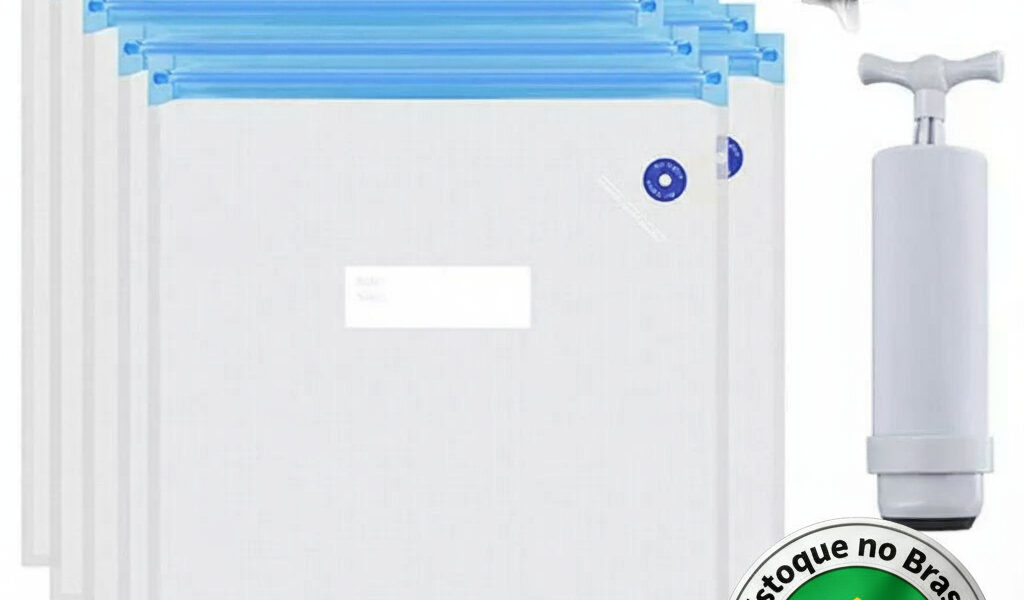 🔥 Kit Saco a Vácuo para Filamento 3D PLA PETG ABS - Antiumidade com Bomba Manual ou Automática