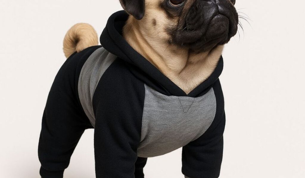 Macacão Moletom Nação Pet Inverno Com Capuz Pra Cães E Gatos