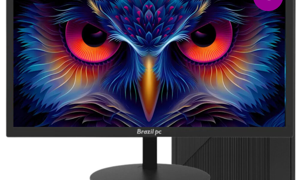 Computador Pc Cpu Completo Intel Core I3 8gb Ssd 128 Gb Monitor 15"