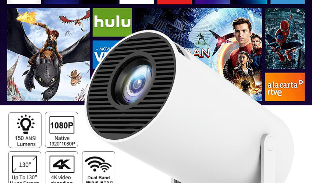 Projetor 4K HD 150 Polegadas Celular, Tv B0x, Xbox, PS, Pc, Wifi e Bluetooth HY300 Magcubic 110/220