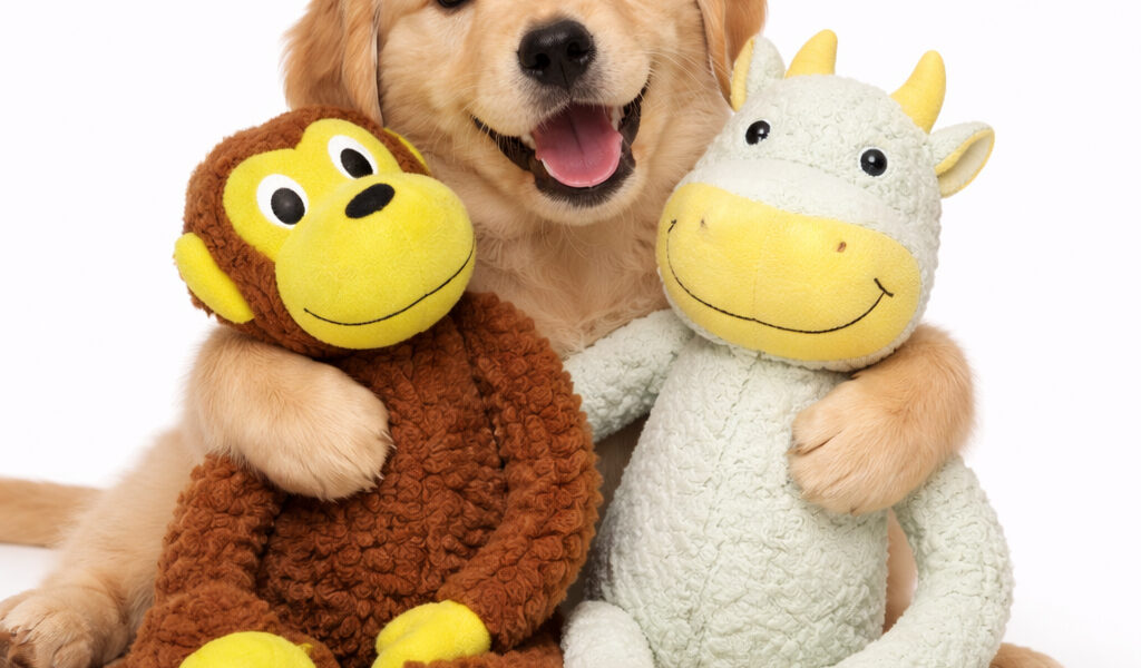 Brinquedo Pet Macaco Vaca Pelúcia C/ Apito Resistente Divertido Cachorro Gato Macio Dia Dia Promoção