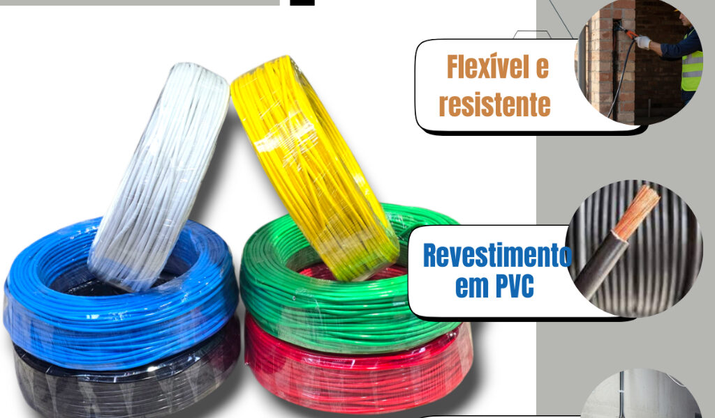 FIO CABO ELÉTRICO FLEXÍVEL 2,5mm² - 100 METROS