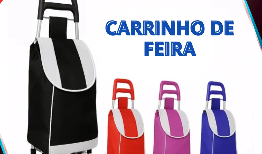 Carrinho De Compras Feira Supermercado Reforçado Sacola 30kg Cor Colorido