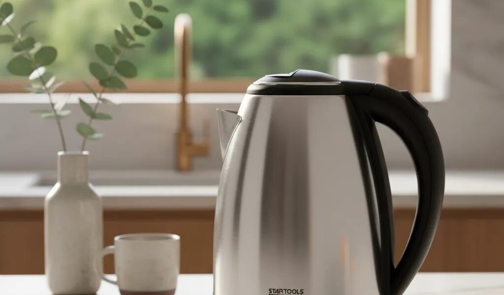 Chaleira Elétrica Inox 2L Jarra Térmica 1000W Ferve Água e Café Chá Desligamento Automático Rápida