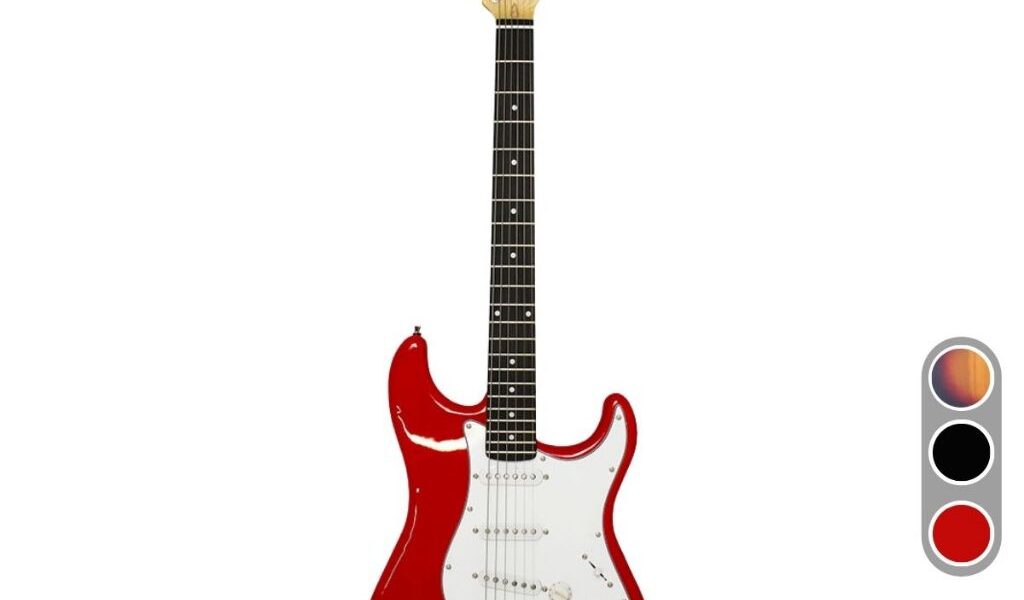 Guitarra Elétrica Stratocaster Queen's 6 Cordas P10 para o amplificador