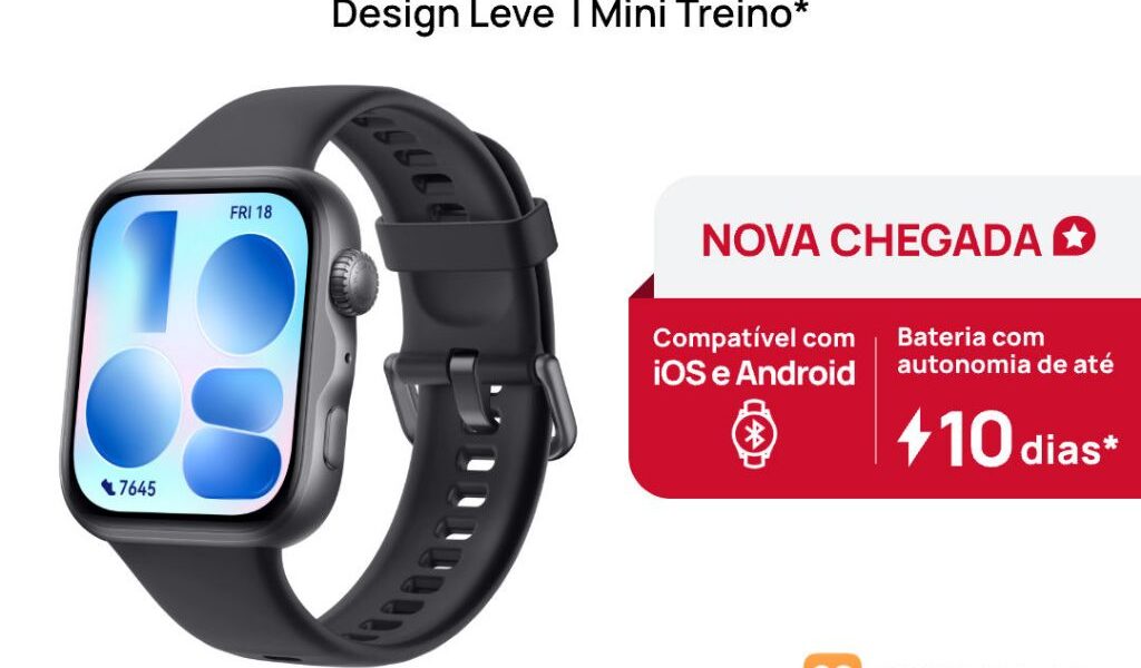HUAWEI WATCH FIT 5 | Smartwatch Relogio | AMOLED de 182" Design Leve | Mini Treino | 64 GB | GPS