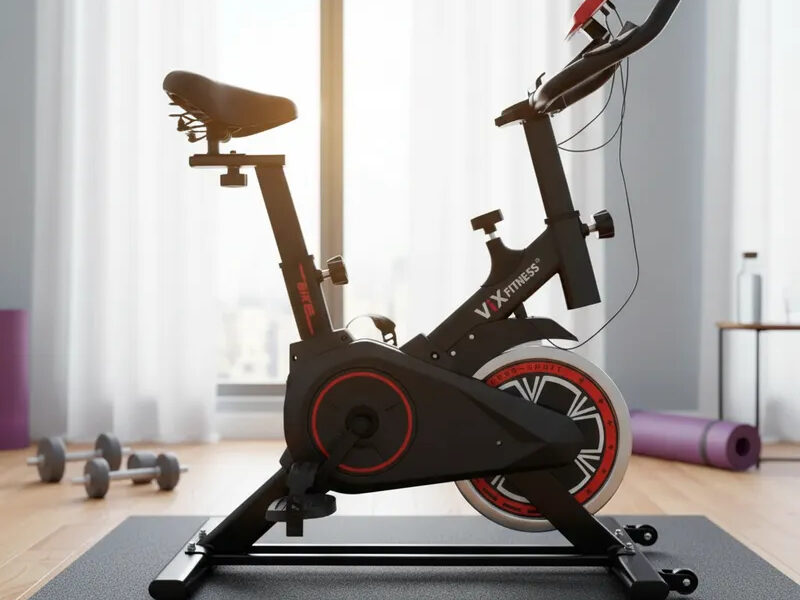 Bicicleta Ergométrica Spinning Vix Fitness 4kg Mecanica Cardio Com Roda De Inércia Digital Academia Residencial 2026