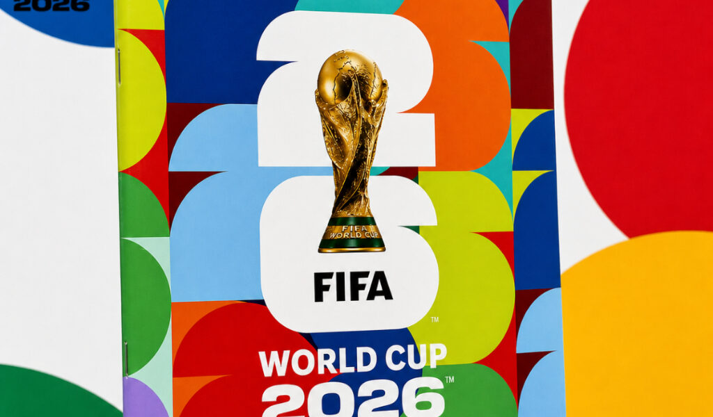 Álbum Copa Do Mundo Oficial Panini Fifa 2026 Capa Mole Brochura 112 Páginas Original Licenciado Coleção Futebol