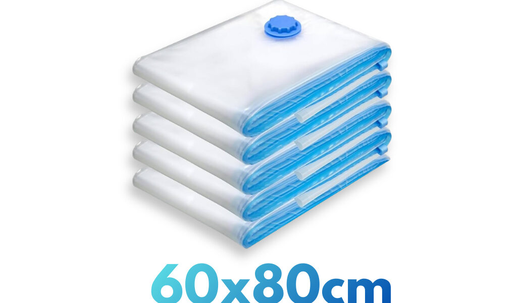 Kit 12 Sacos A Vácuo 60x80 Organizador Edredom Cobertor P/ Guarda Roupa