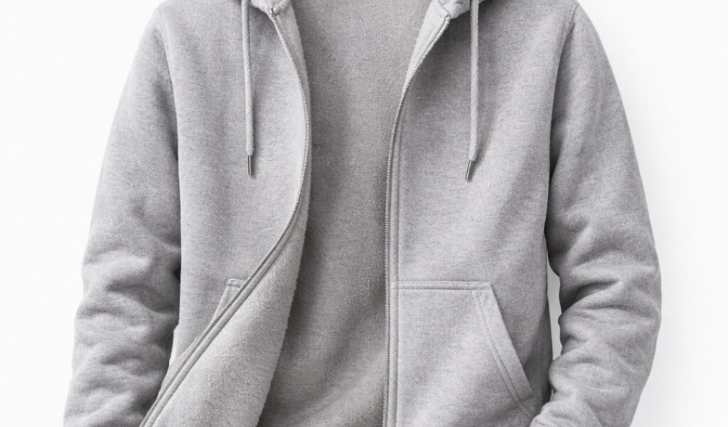 Moleton Ziper Aberto Jaqueta Estiloso Blusa De Frio Feminino Masculino Canguru Capuz Bolso Inverno
