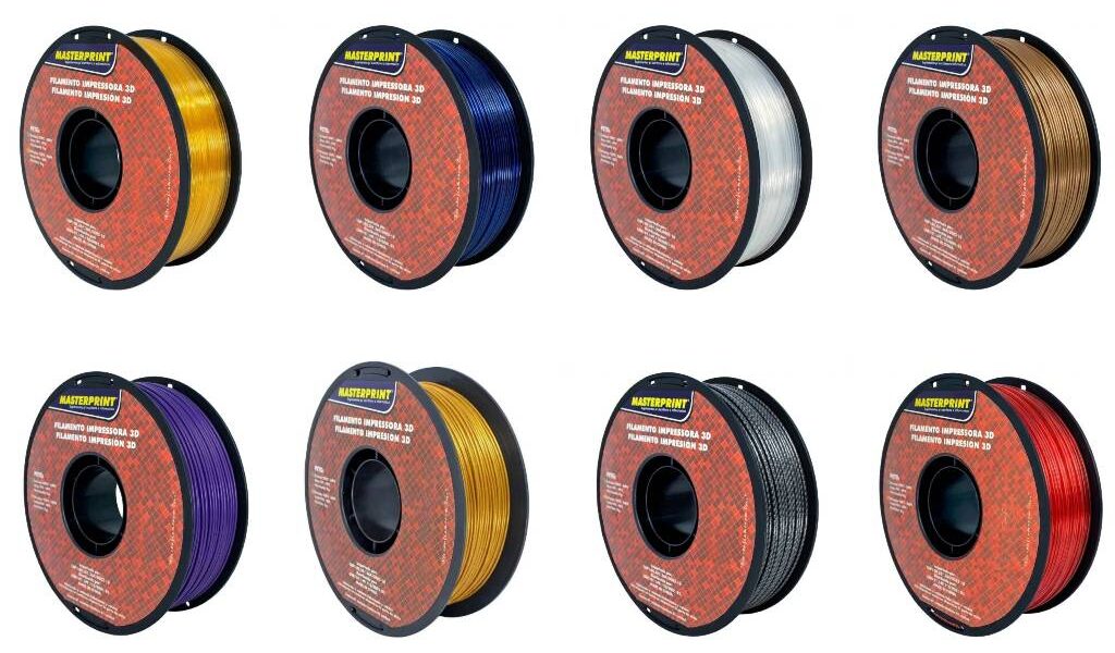 Filamento PETG Impressão 3D Premium 1Kg 1.75mm FDM Alta Aderência Entre Camadas Qualidade