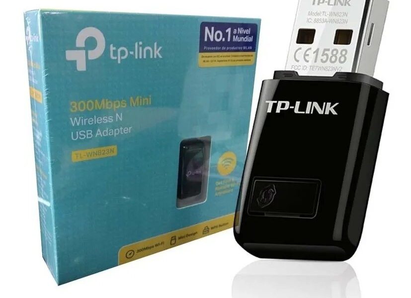 Adaptador Sem Fio Usb Tp Link Tl Wn 823n Wi-fi N 300mbps 2.4
