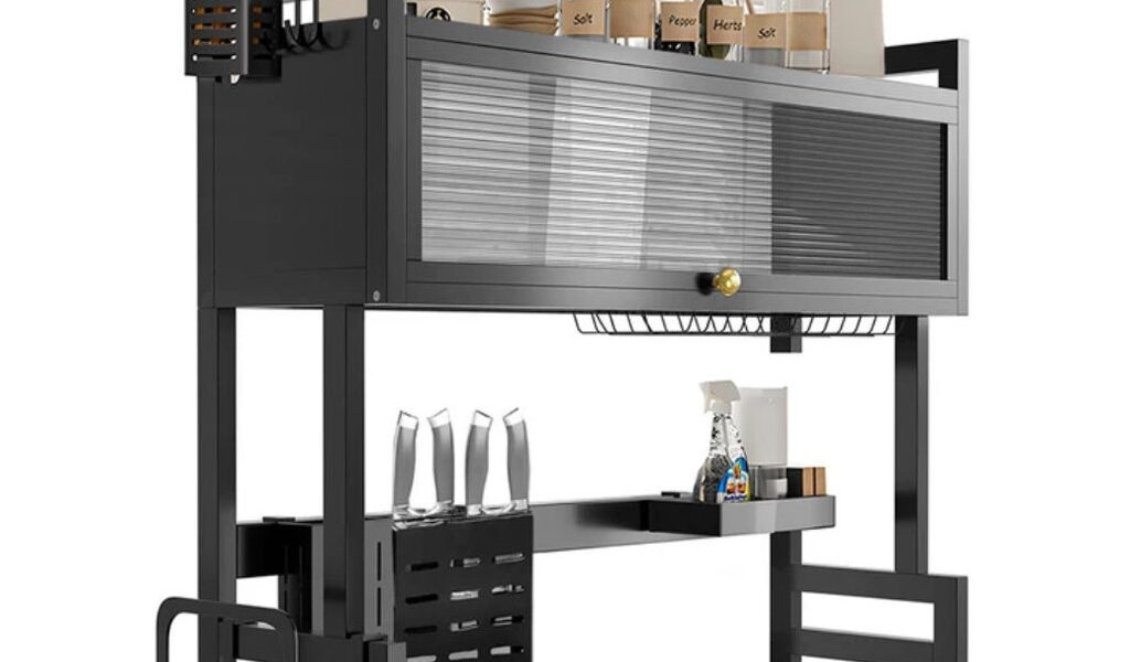 Organizador Escorredor Decoteam 2 Prateleiras Porta Acrílica 65x28x80