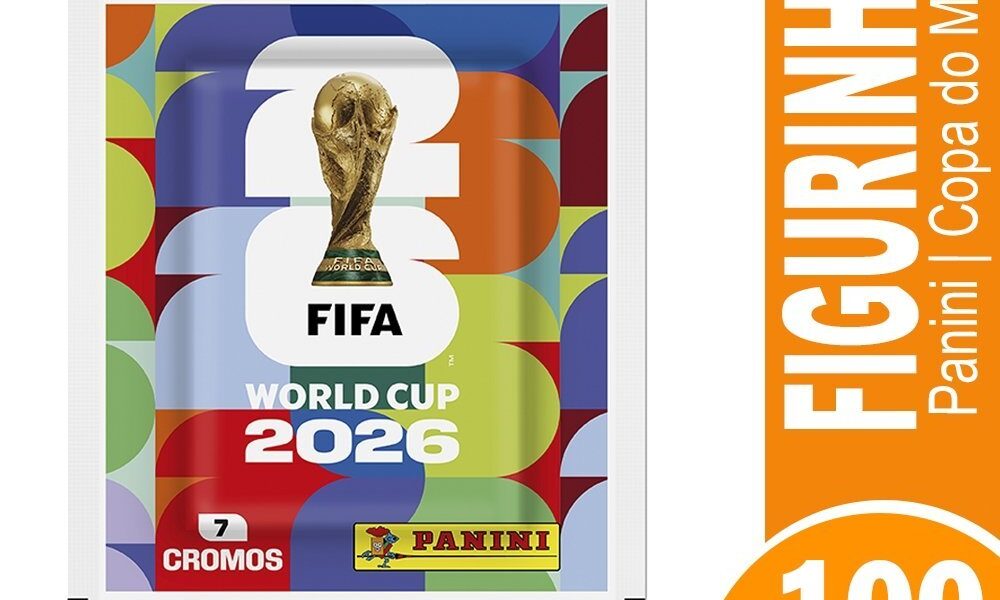 Figurinhas Panini da Copa do Mundo 2026 - 100 Envelopes com 7 Figurinhas Display