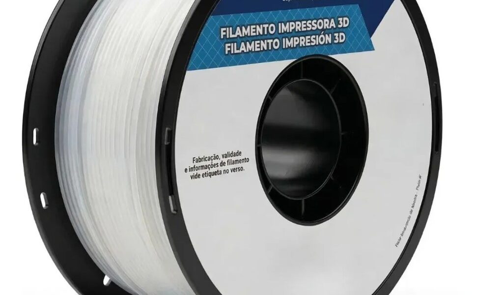 Filamento PETG 1.75mm 1kg Resistente Impressora 3D Translucido