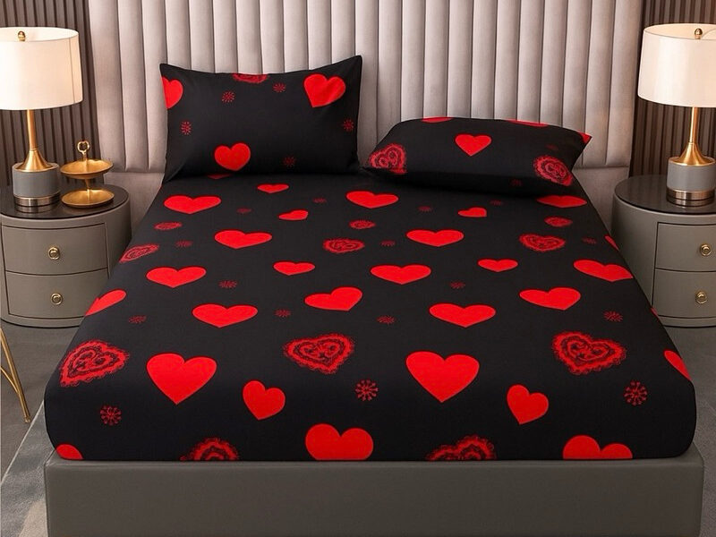 Jogo de Lençol Cama Casal 3 Pçs/Solteiro 2 pçs/1 fronha Microfibra Estampada 100% Poliéster