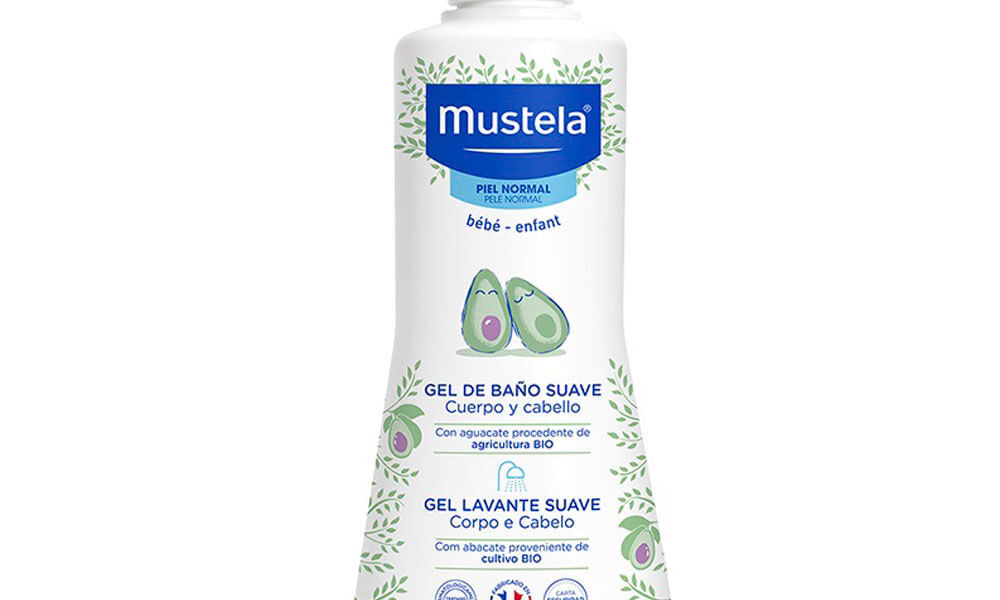 Gel Lavante Suave Mustela Bebê Corpo e Cabelo 500ml